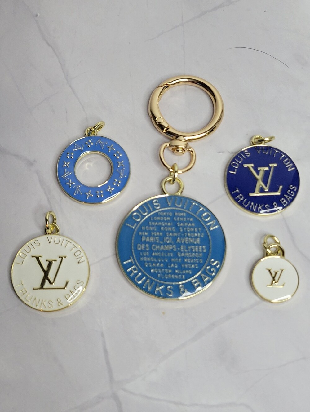 5 Louis Vuitton Mix Of Zipper Pulls, Trunks&Bags, Key Ring, Diy Jewelry